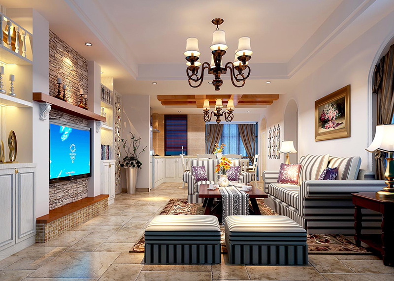 立马国际家装客厅3d效果图制作方案