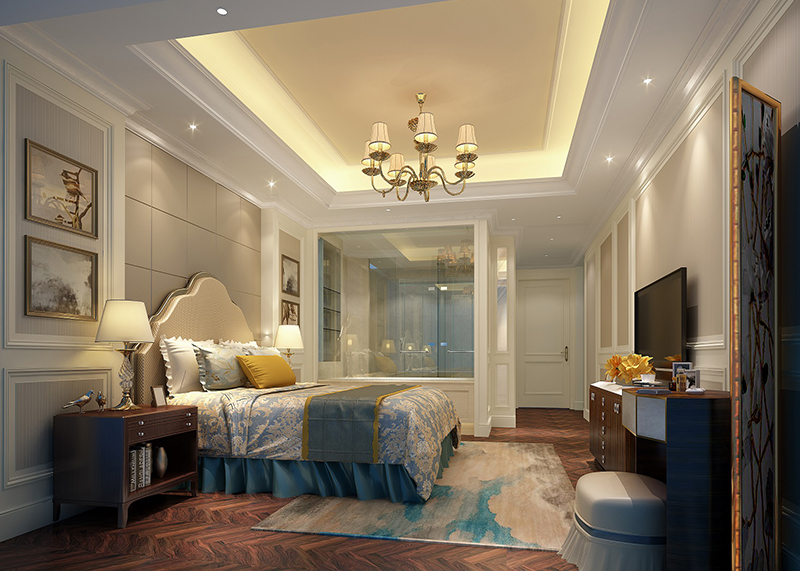 香芸苑简欧卧室设计3d图