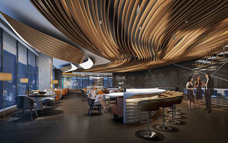 西餐厅方案3d效果图制作图