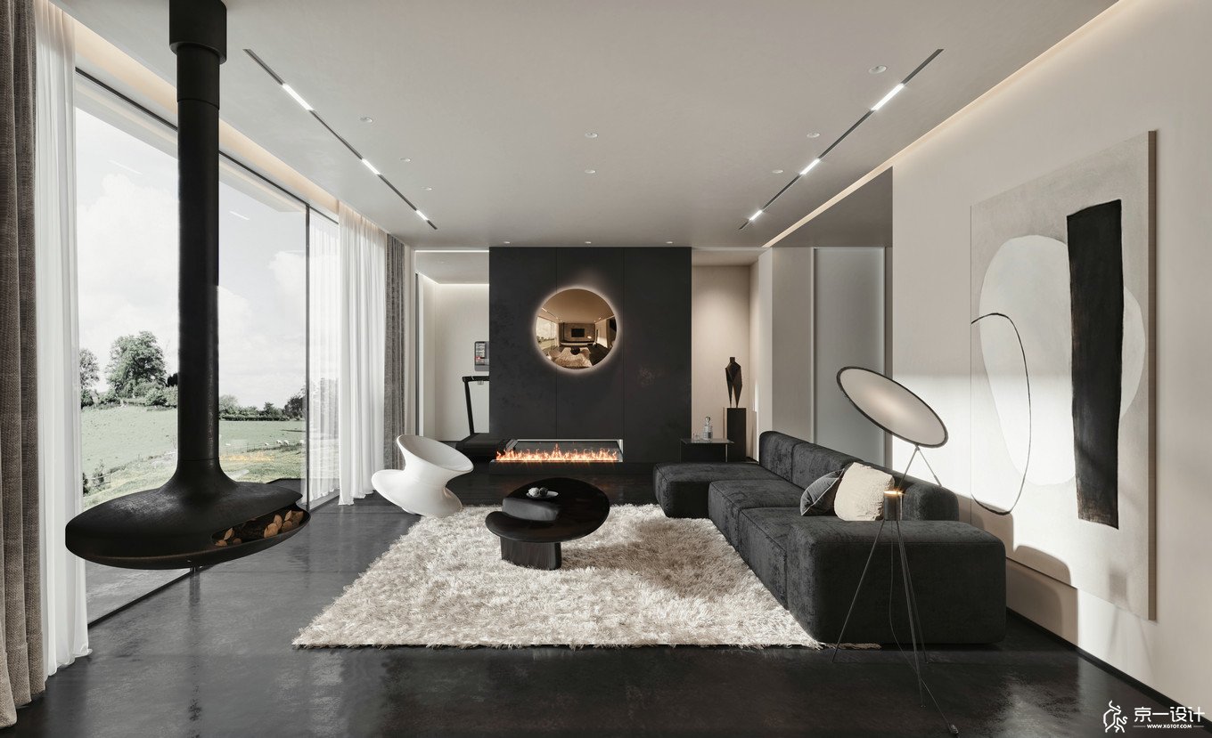 绿城御园北欧风会客厅