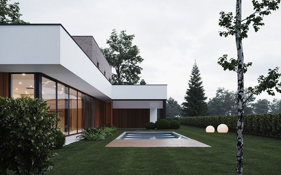 <b>两层农村别墅3d效果图设计方案图</b>