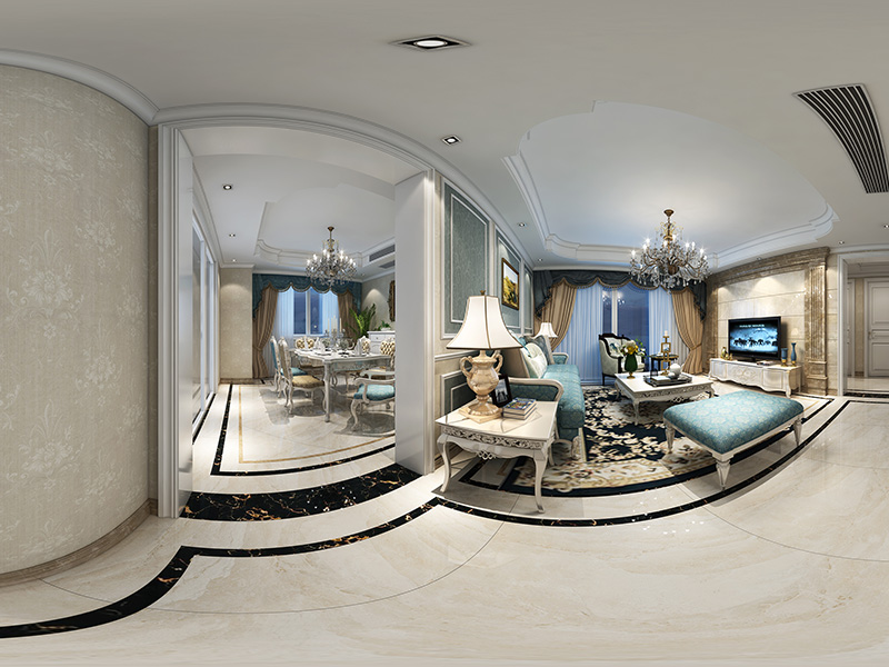 <b>家装欧式客厅全景图</b>